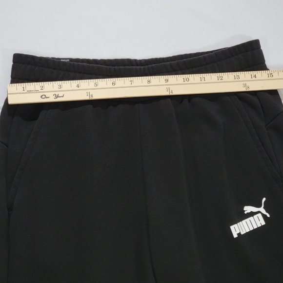Puma Mens Black Essentials Logo Sweatpants Sz M - Picture 7 of 8